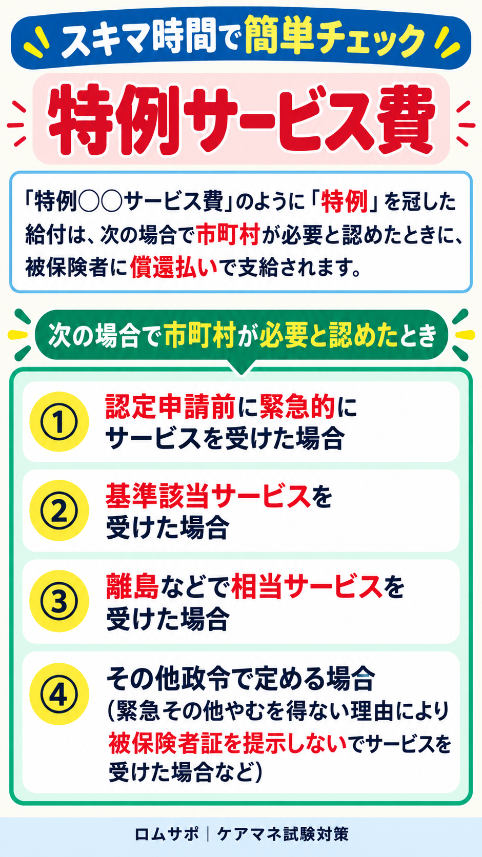 特例サービス費